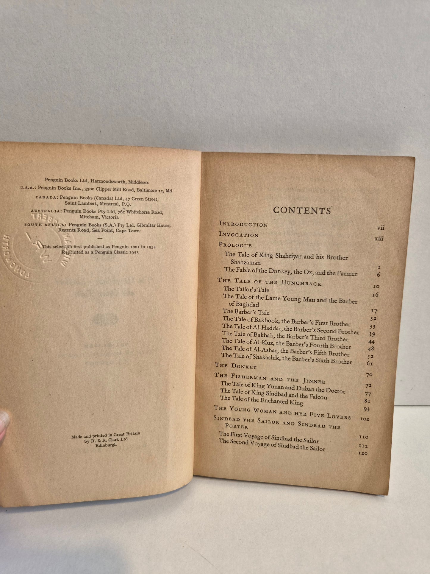 The Thousand and One Nights translated by N J Dawood (1955)