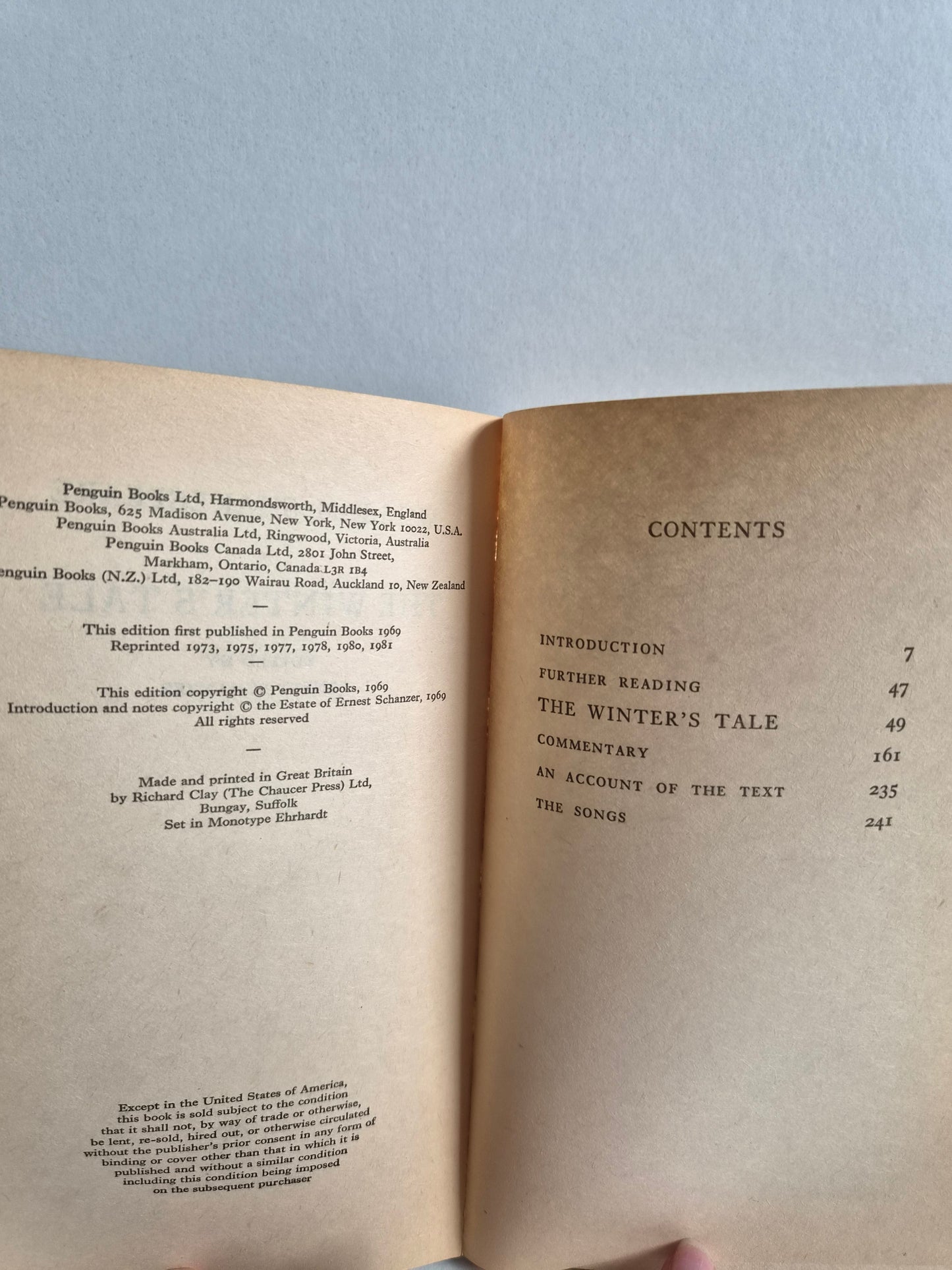 The Winter's Tale by William Shakespeare (1981)