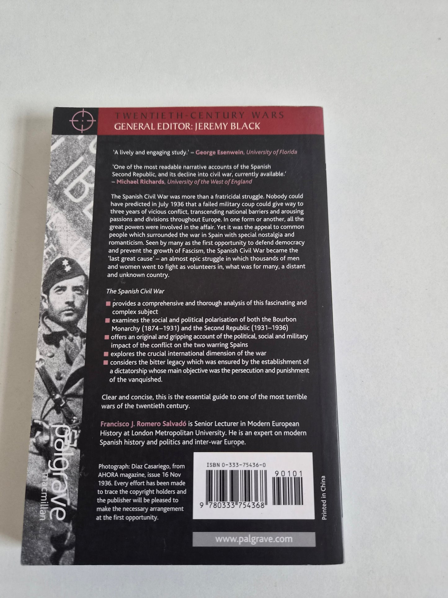 The Spanish Civil War by Francisco J Romero Salvado (2005)