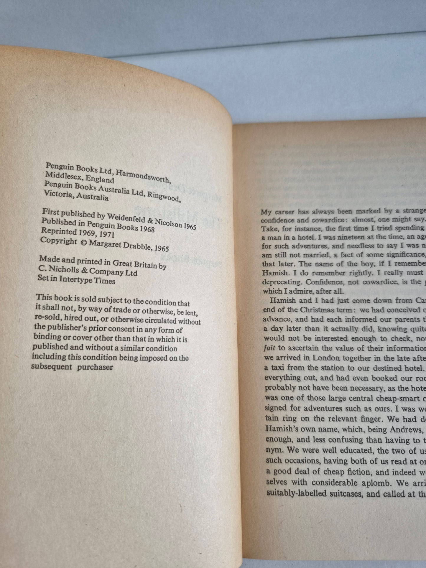 The Millstone by Margaret Drabble (1971)