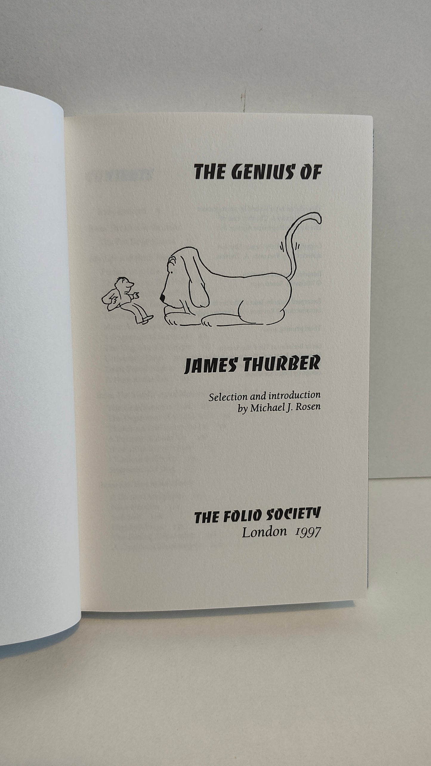 The Genius of James Thurber by Michael J Rosen (1997) Folio Society