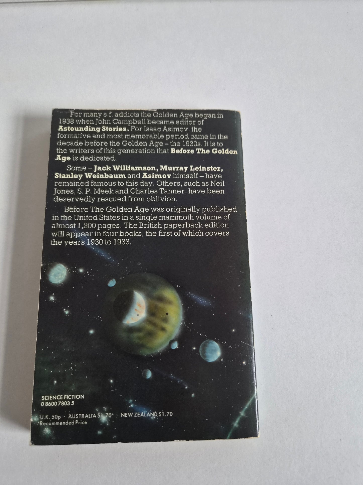 Before the Golden Age 1 edited by Isaac Asimov (1975)
