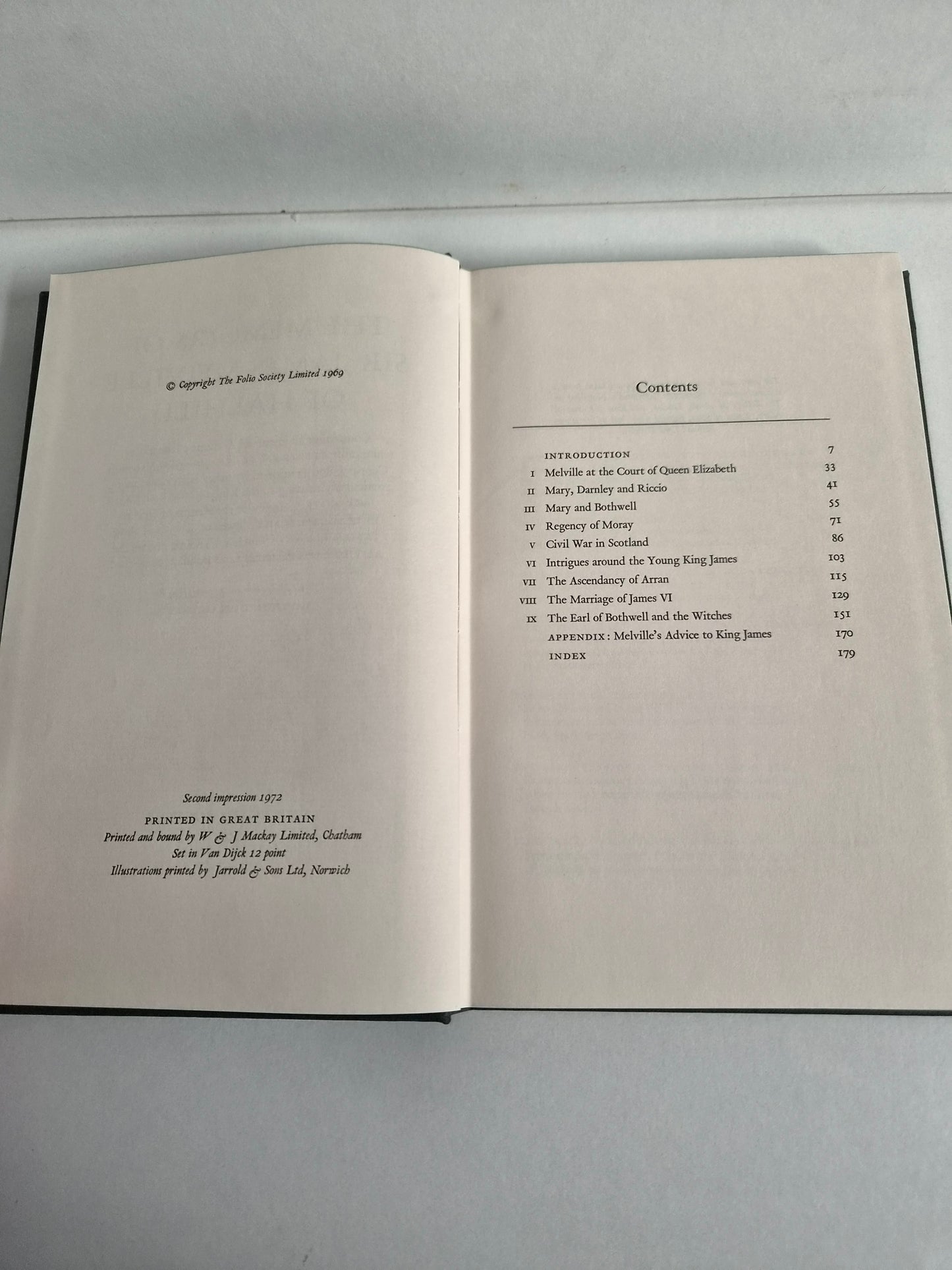 The Memoirs of Sir James Melville of Halhill edited by Gordon Donaldson (1969)