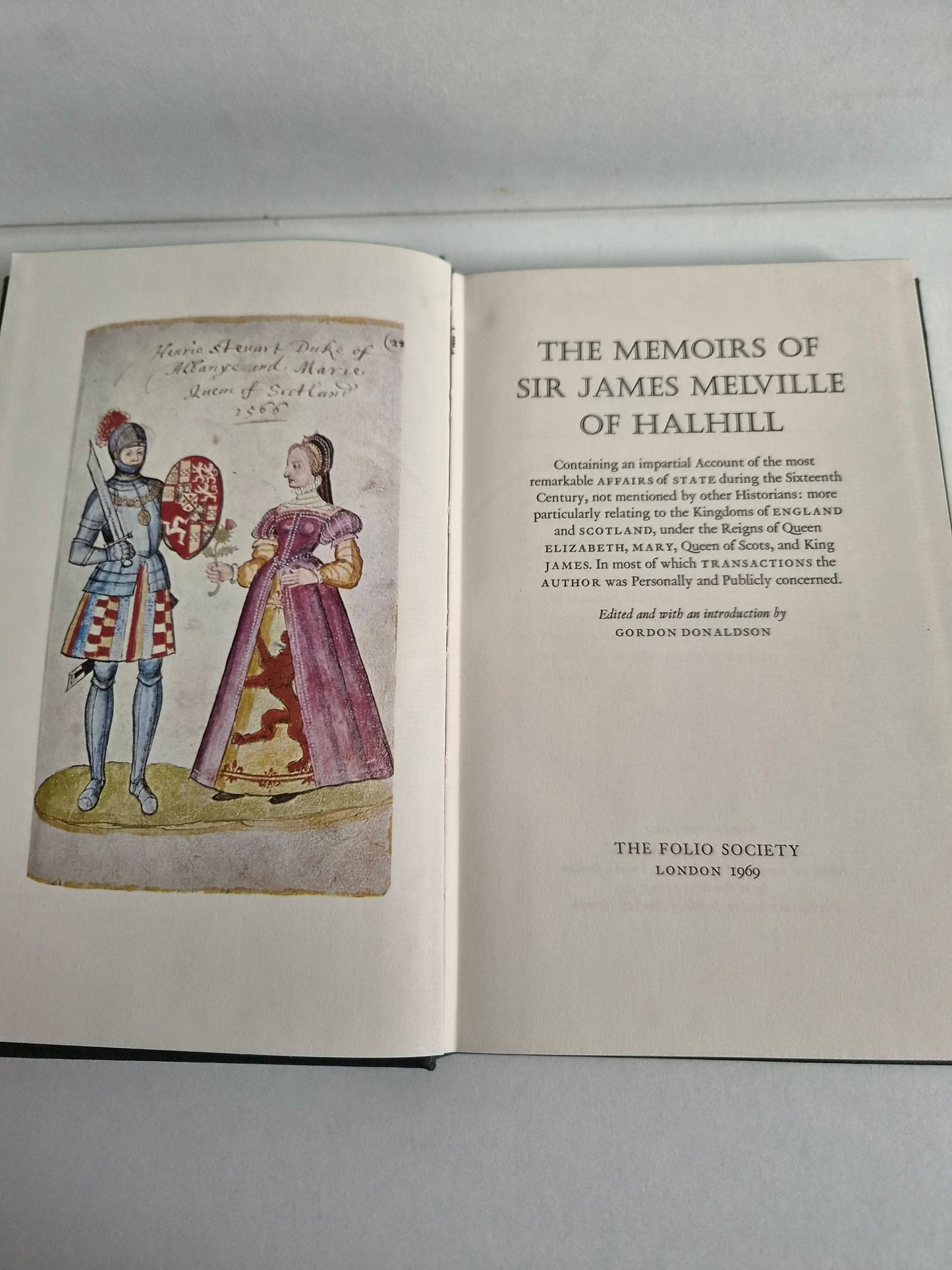 The Memoirs of Sir James Melville of Halhill edited by Gordon Donaldson (1969)