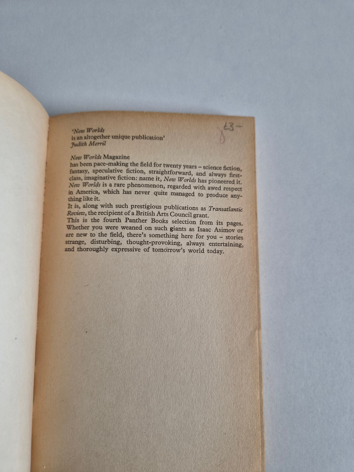 Best SF Stories from New Worlds 4 edited by Michael Moorcock (1969)