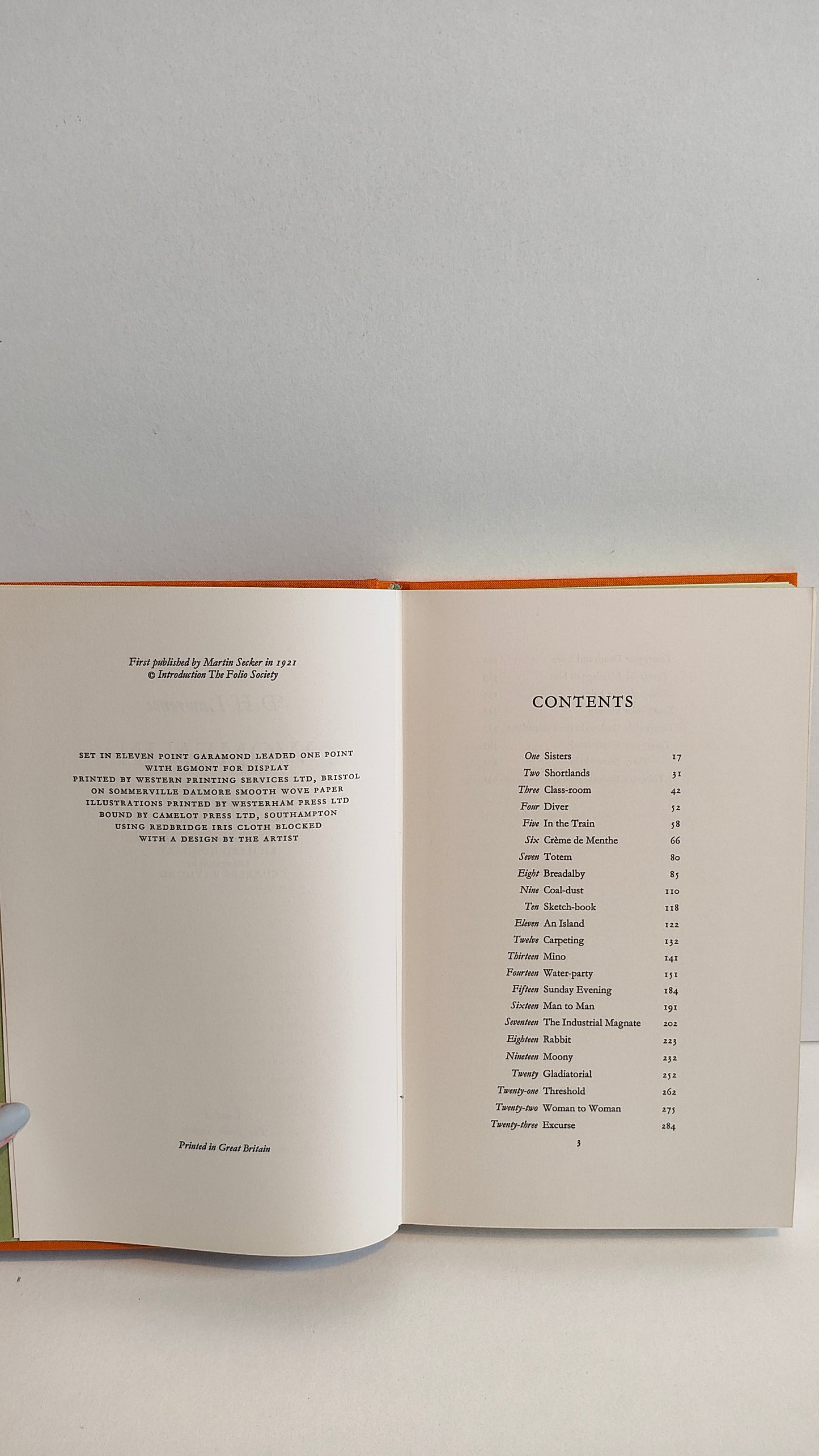 Women in Love by D H Lawrence (1982) Folio Society