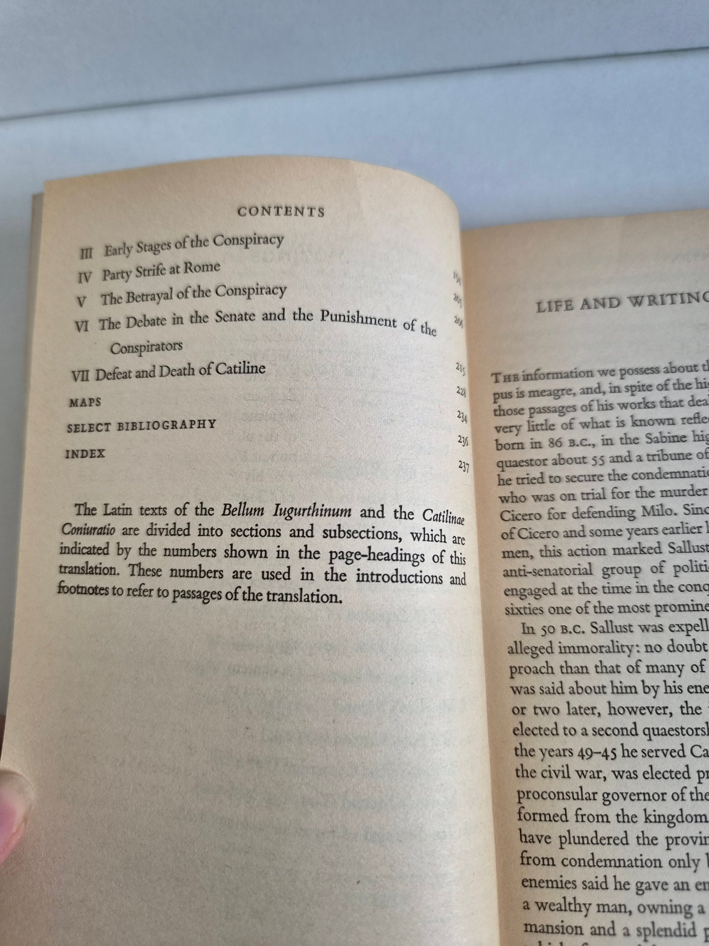 Jugurthine War Conspiracy of Catiline by Sallust (1983)
