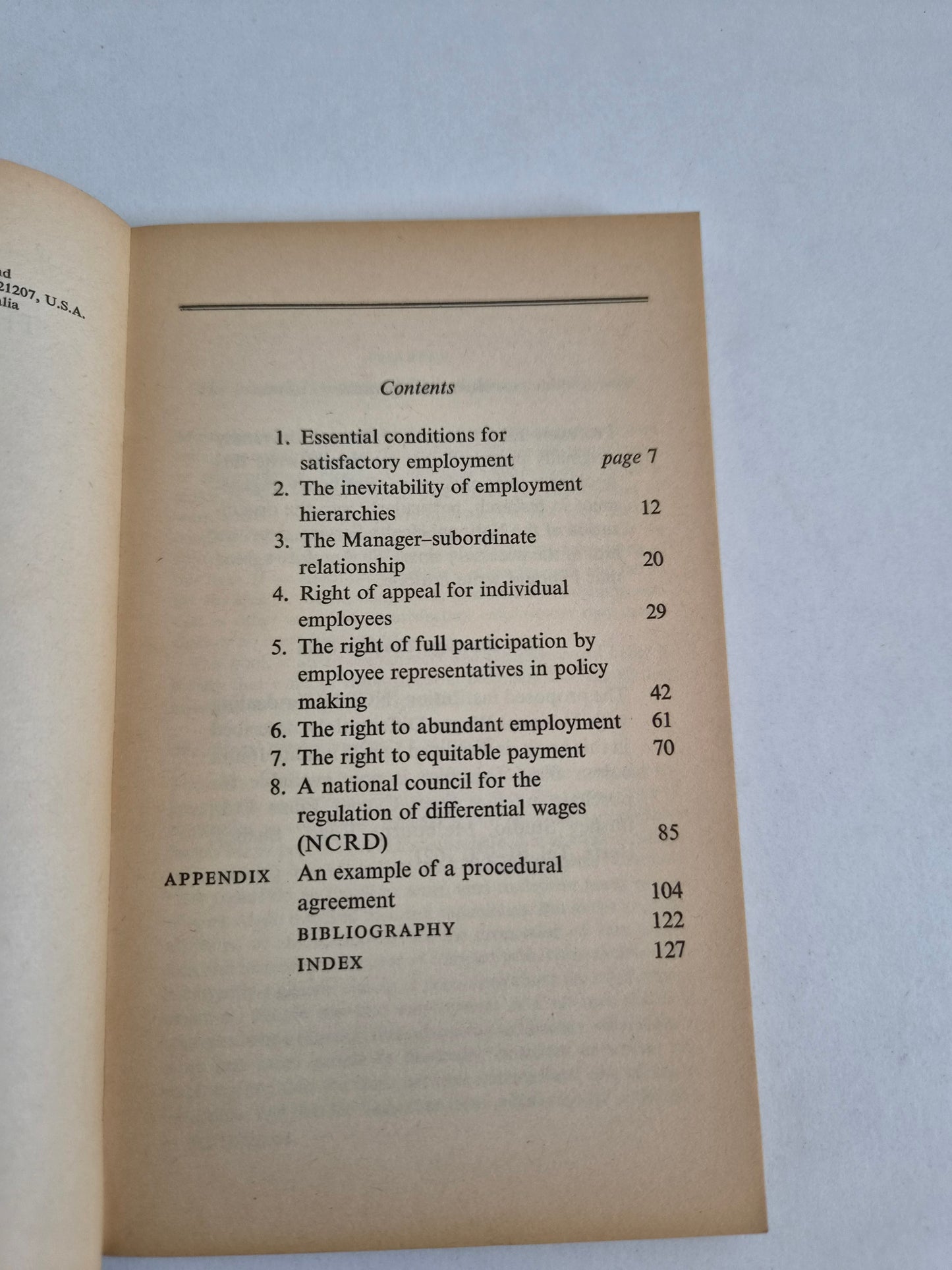 The Earnings Conflict by Wilfred Brown (1973)