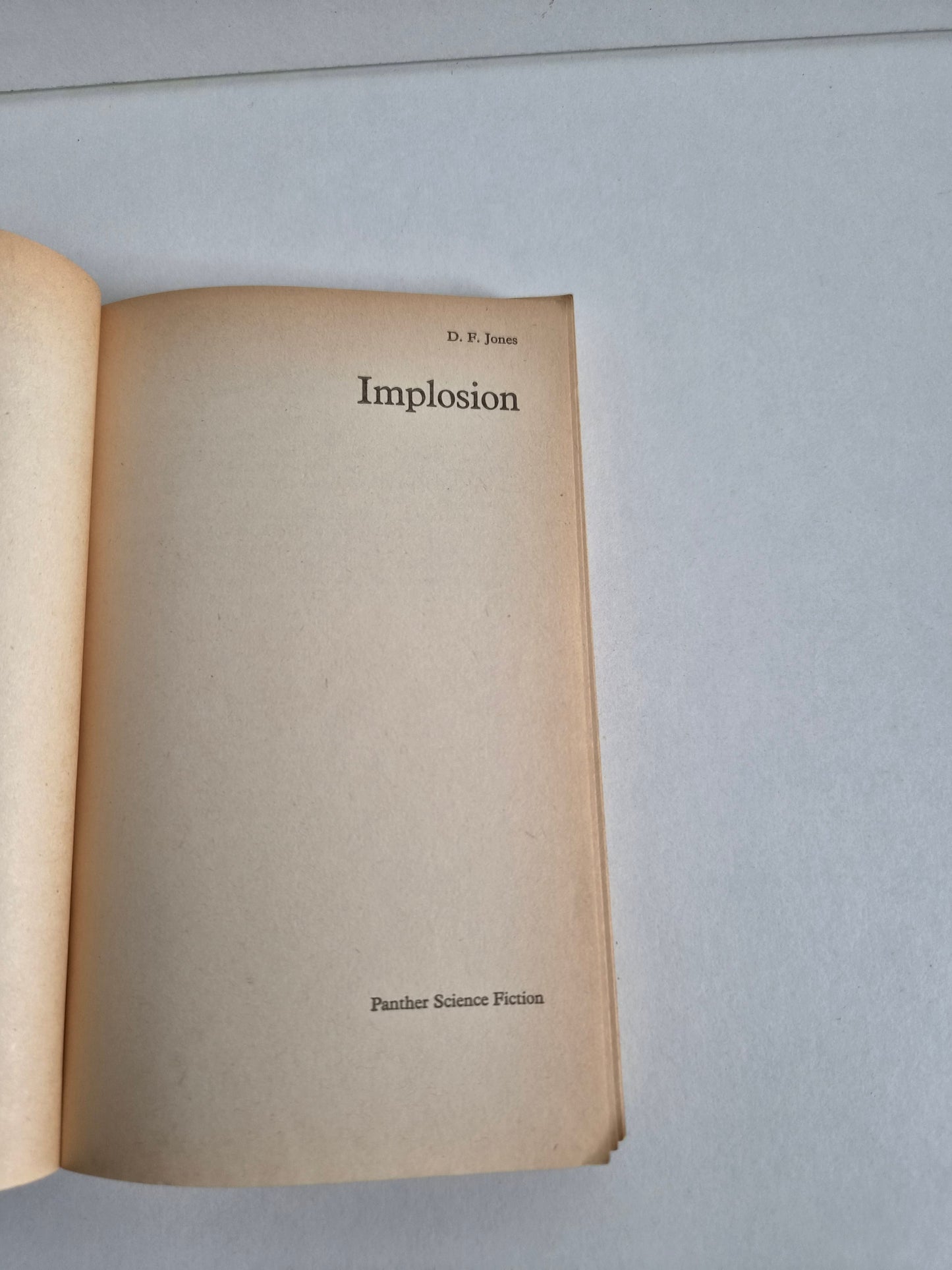 Implosion by D F Jones (1967)
