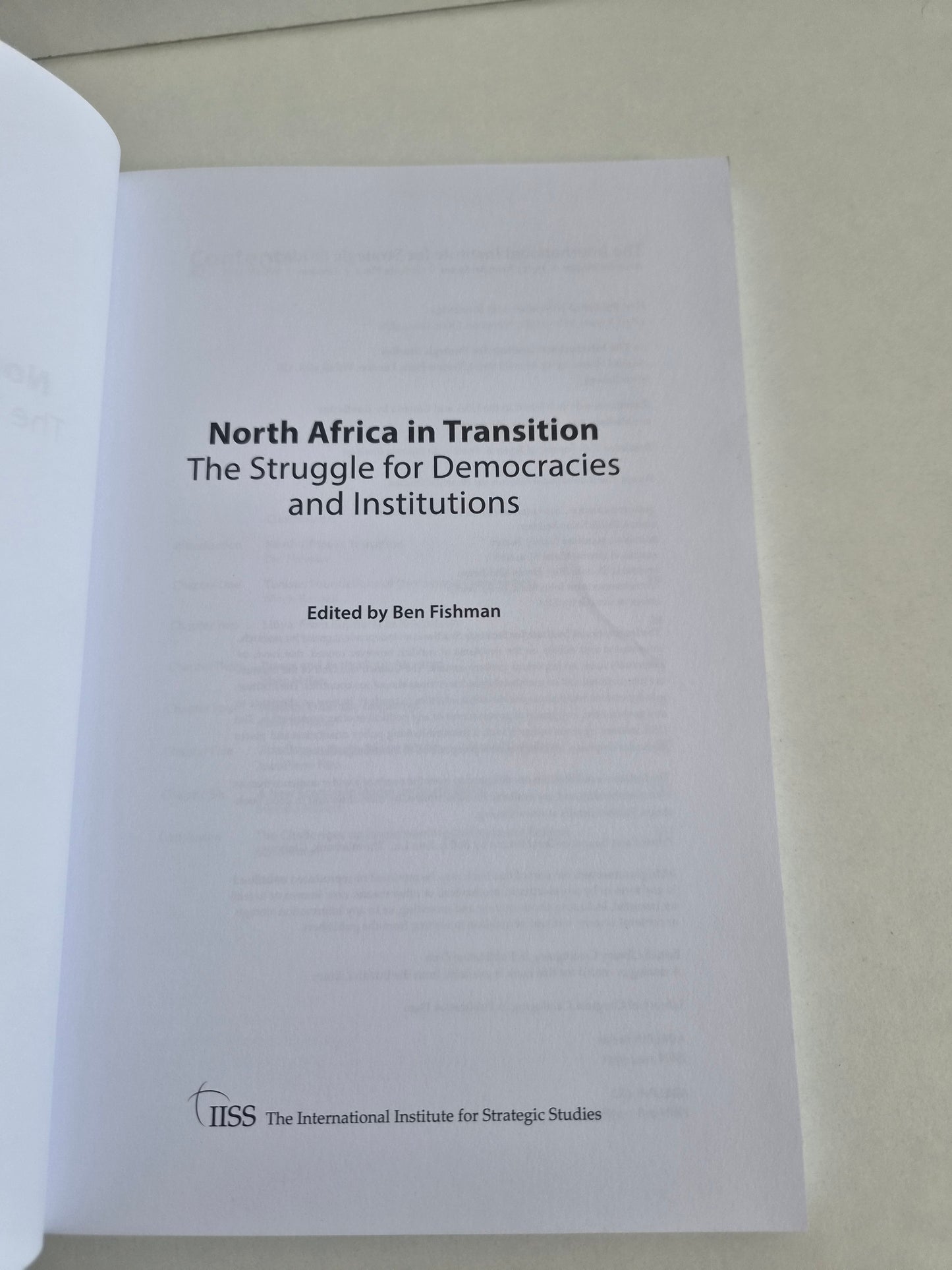North Africa in Transition: The Struggle for Democracy and Institutions- IISS