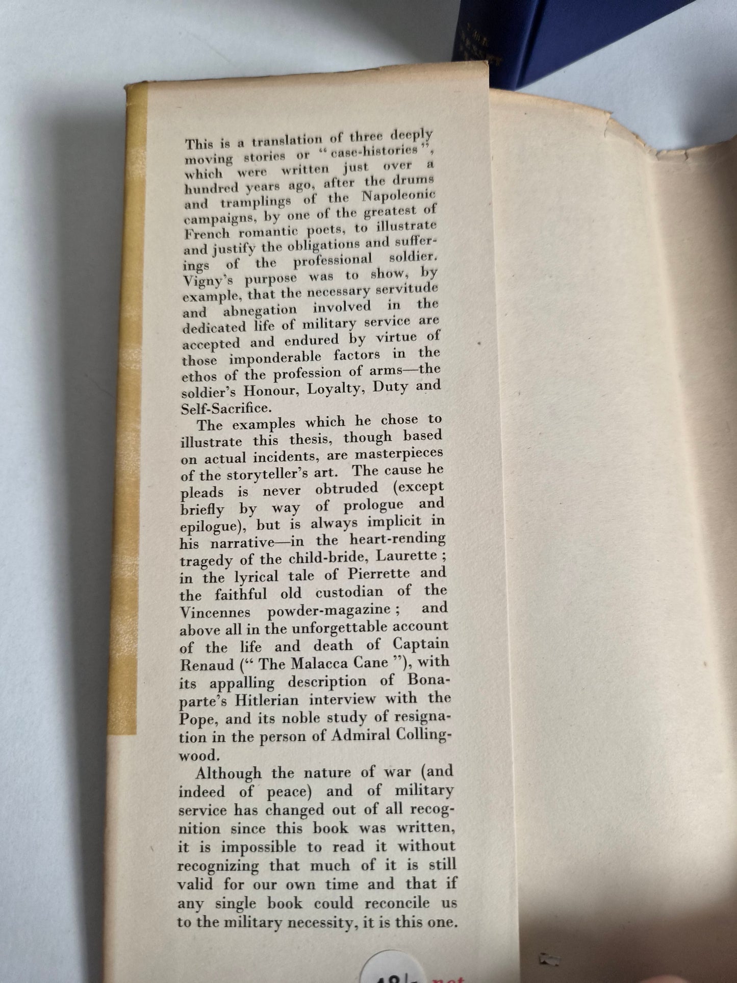 The Military Necessity by Alfred de Vigny (1953)