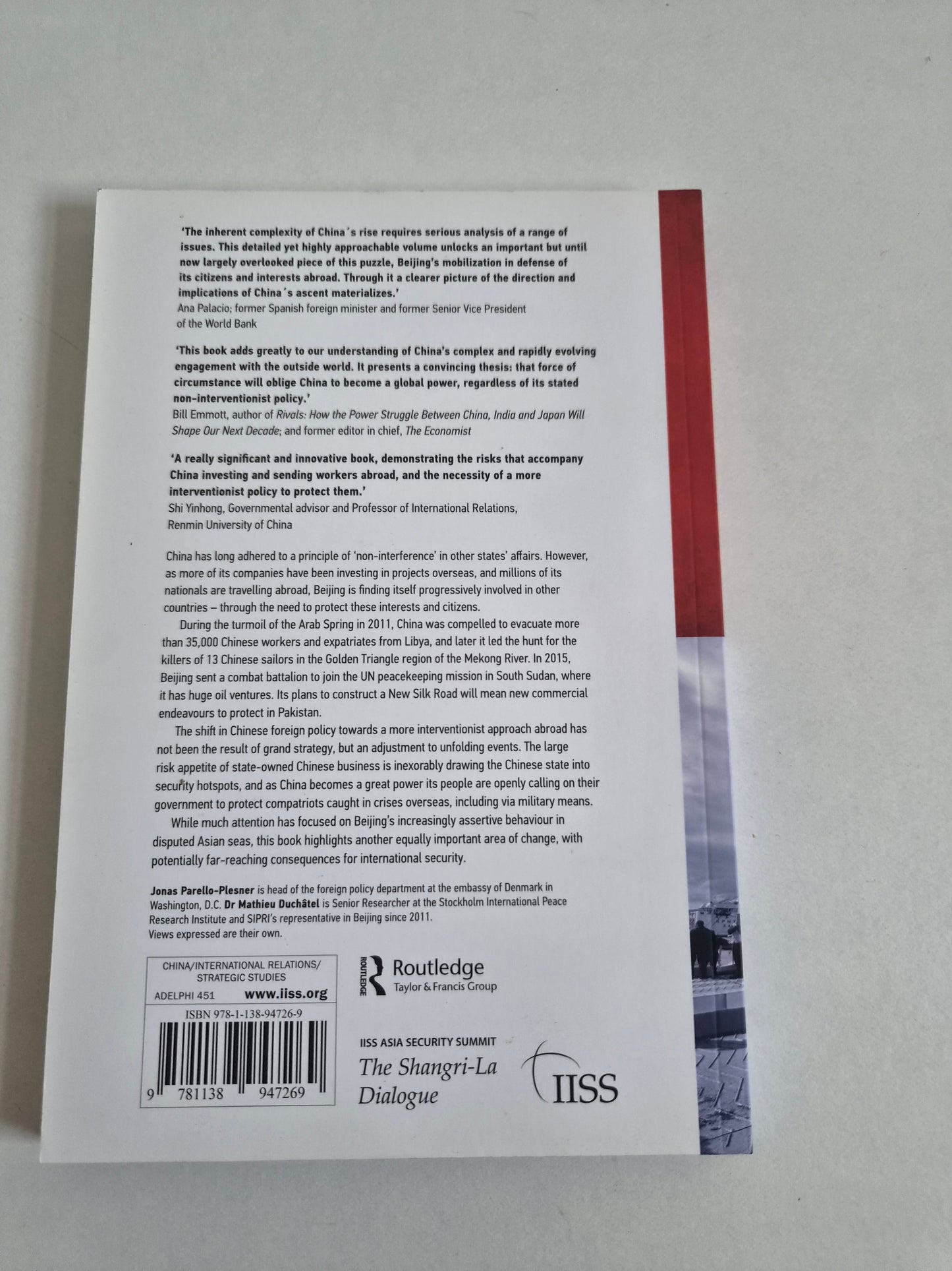 China's Strong Arm: Protecting Citizens and Assets Abroad - IISS Paperback