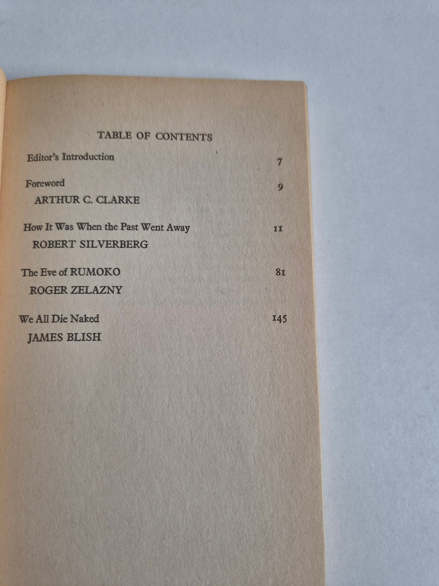3 From Tomorrow edited by Arthur C Clarke (1972)