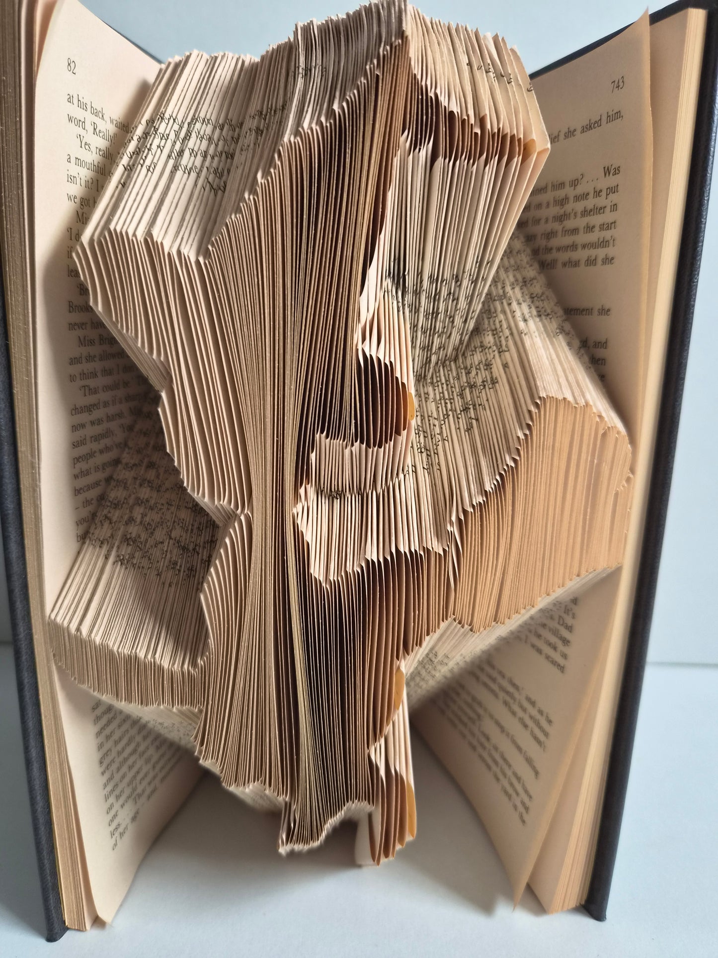 Folded Witch on a Broomstick Book Art