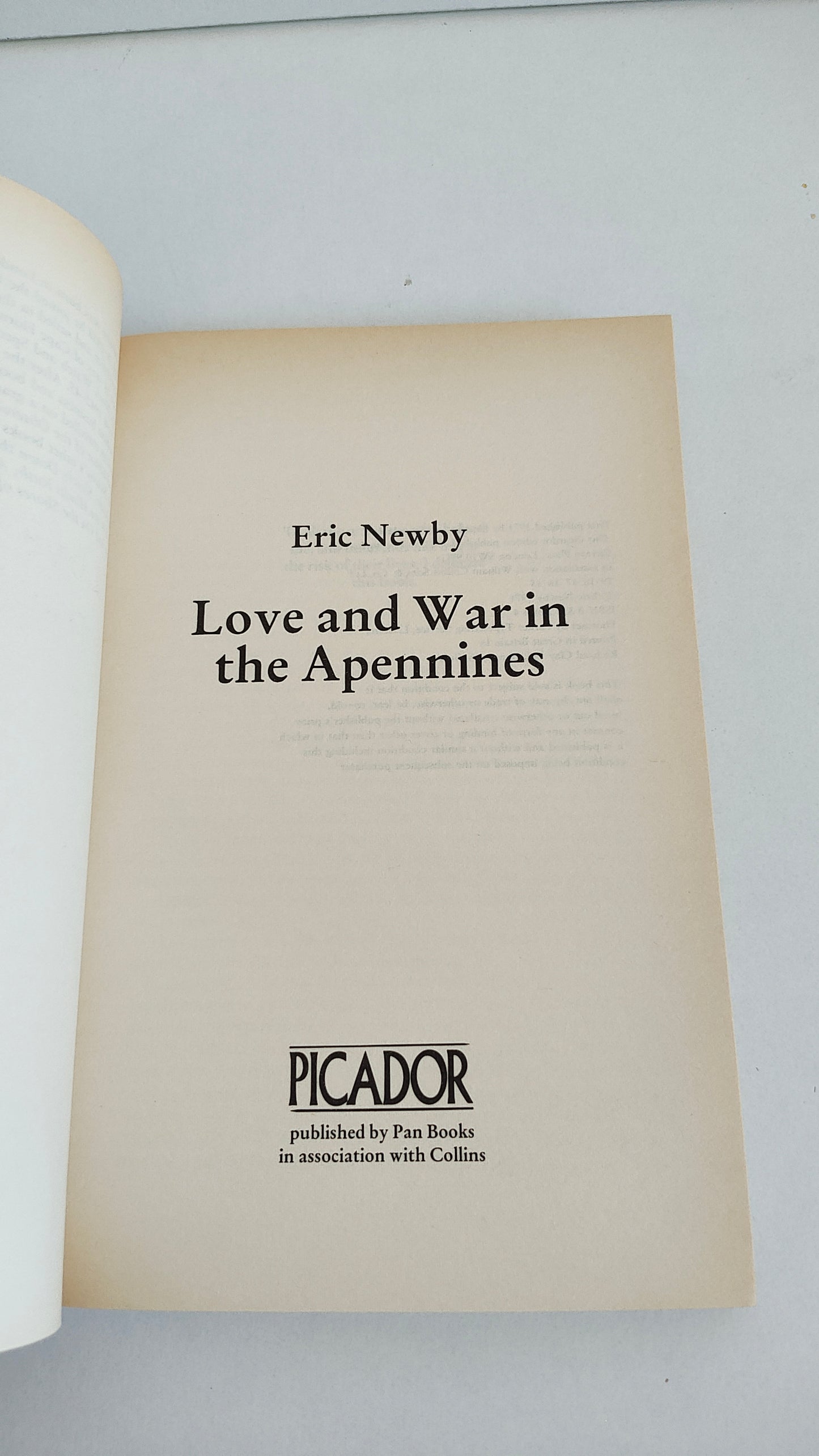 Love and War in the Apennines by Eric Newby (1983)