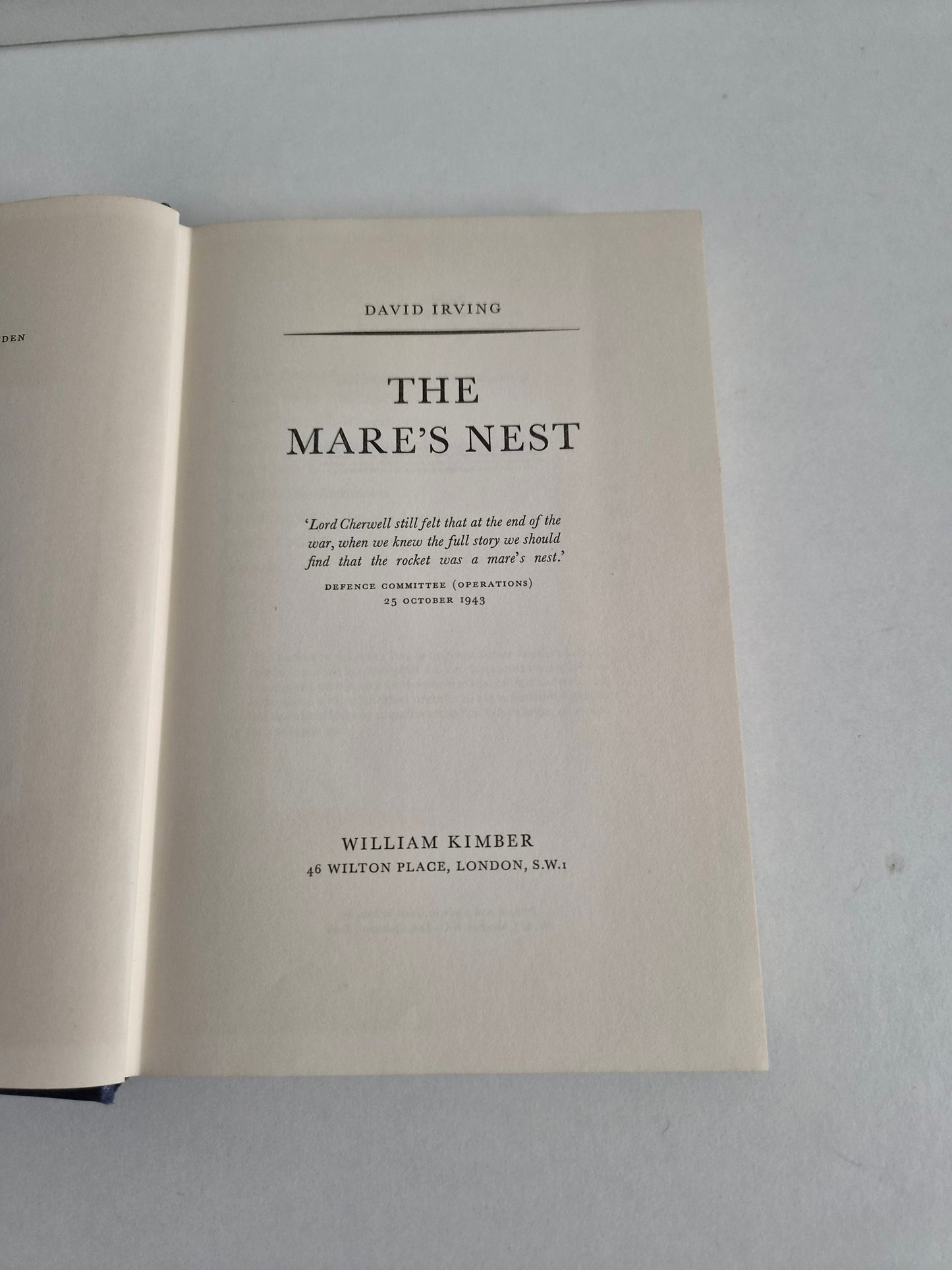 The Mare's Nest by David Irving - Hardcover - 1964