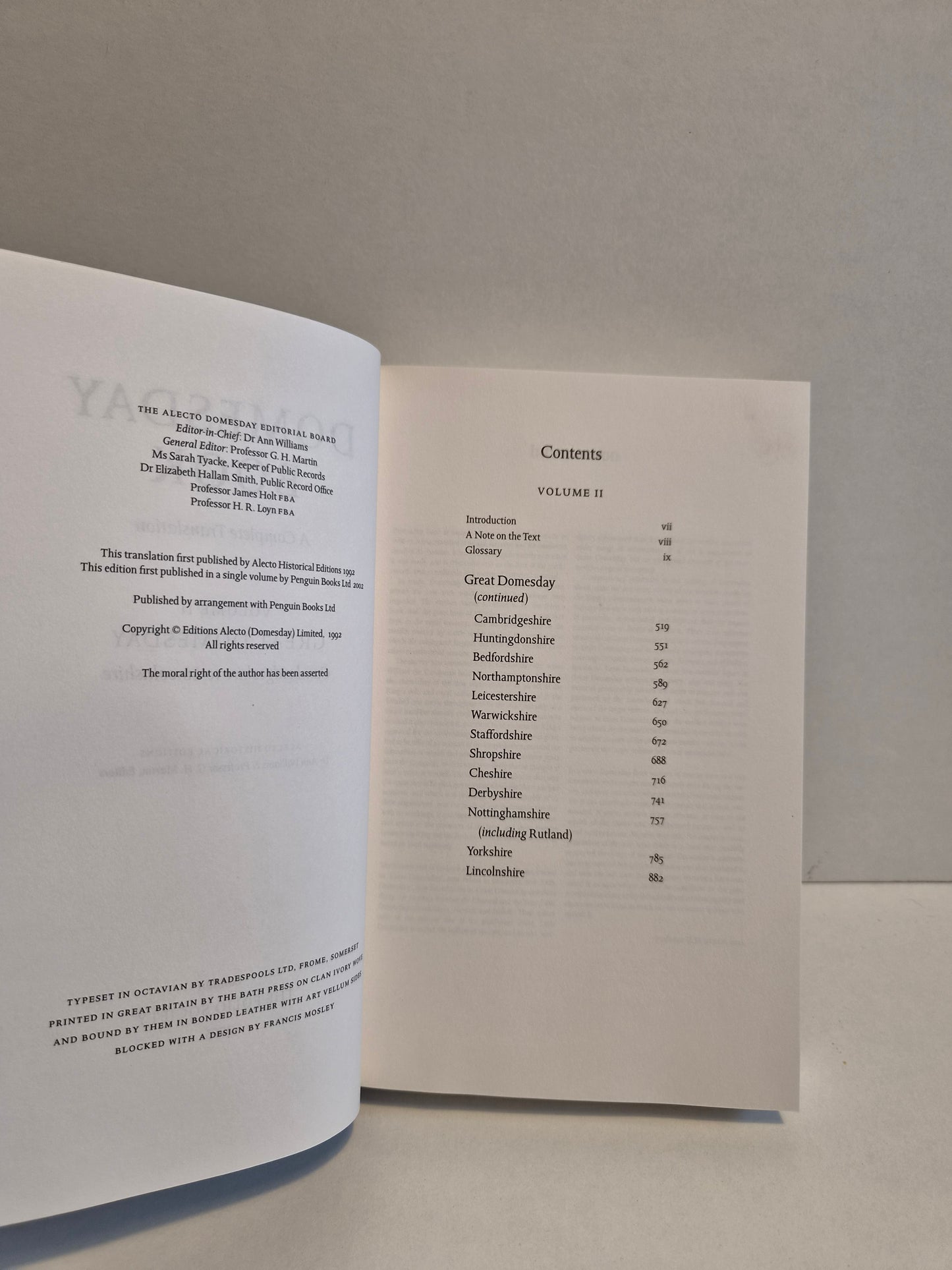 Domesday Book 3 Volume Set ( 2003)