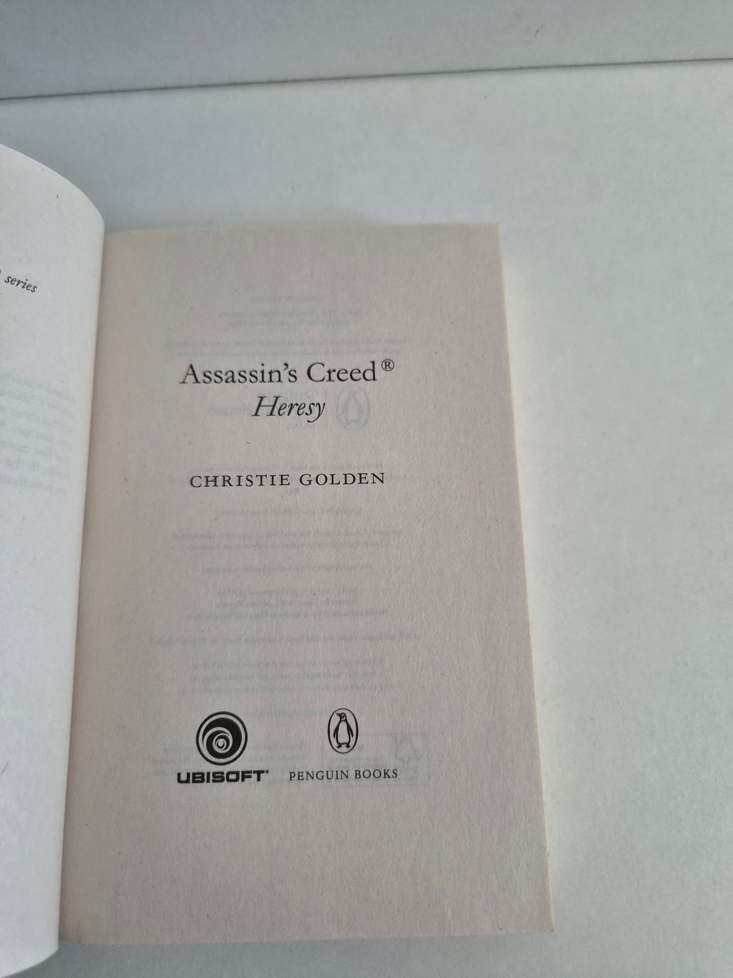 Assassin's Creed Heresy by Christie Golden (2016)