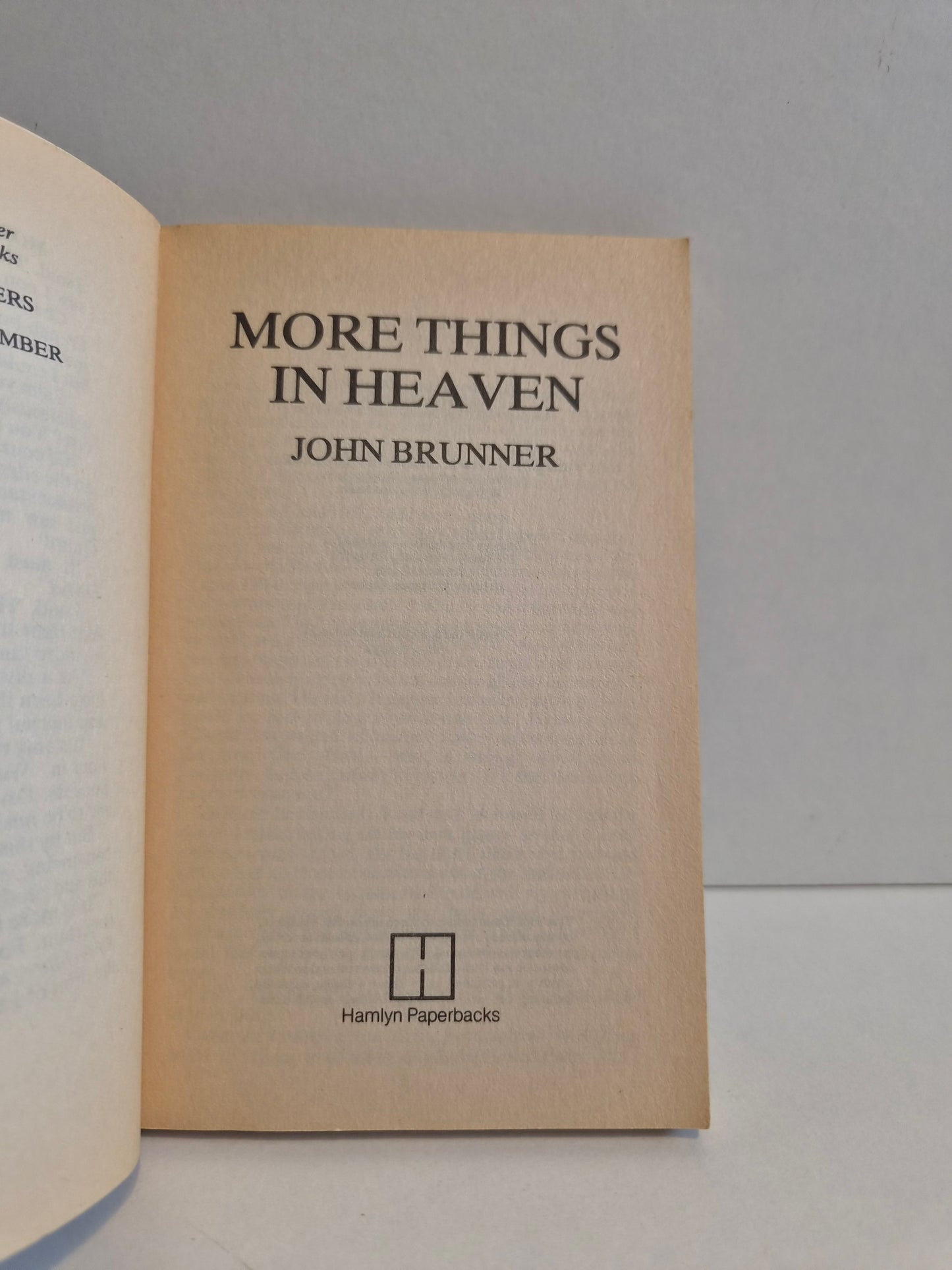 More Things in Heaven by John Brunner (1983)