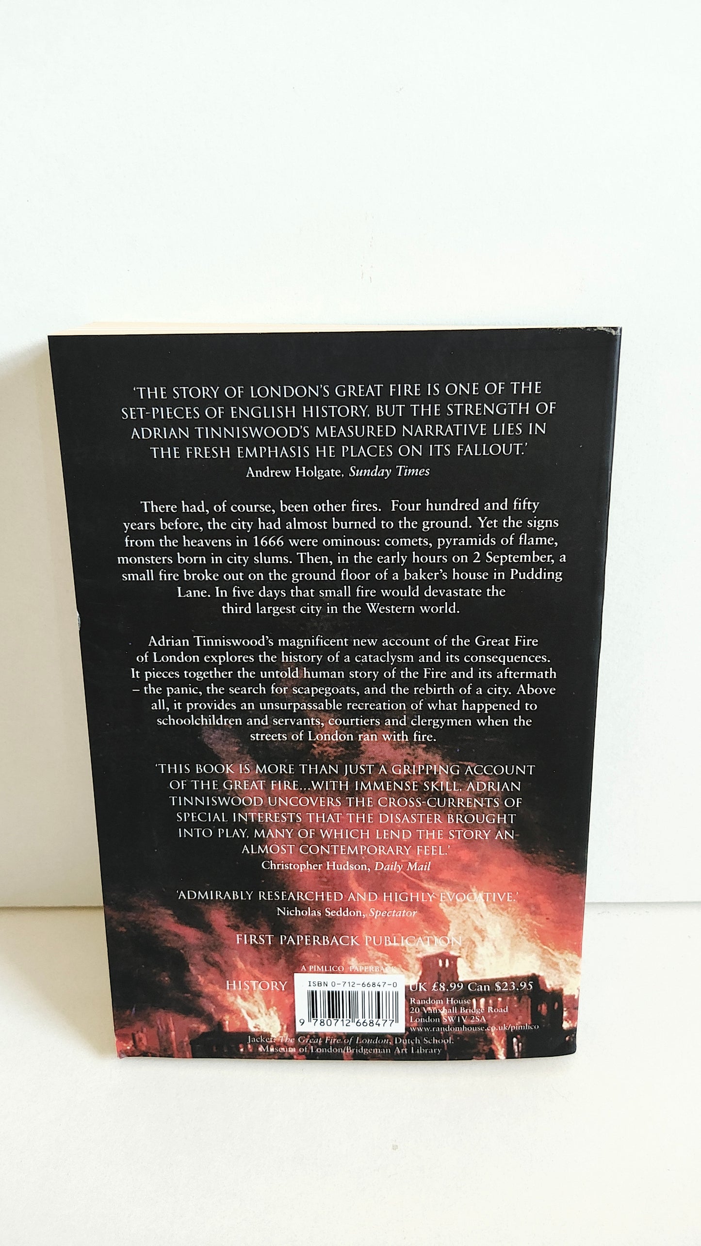 By Permission of Heaven: The True Story of the Great Fire of London by Adrian Tinniswood (2004)