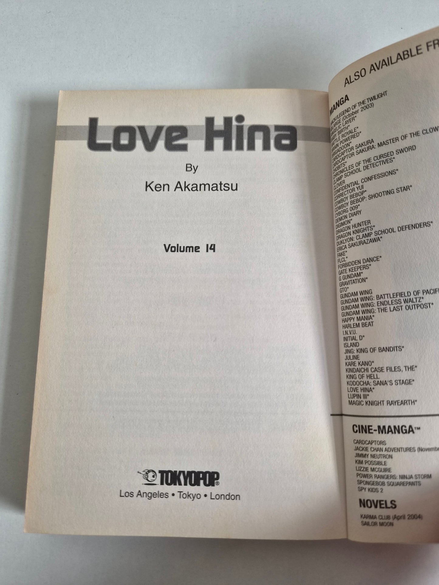 Love Hina Volume 14 by Ken Akamatsu (2003)