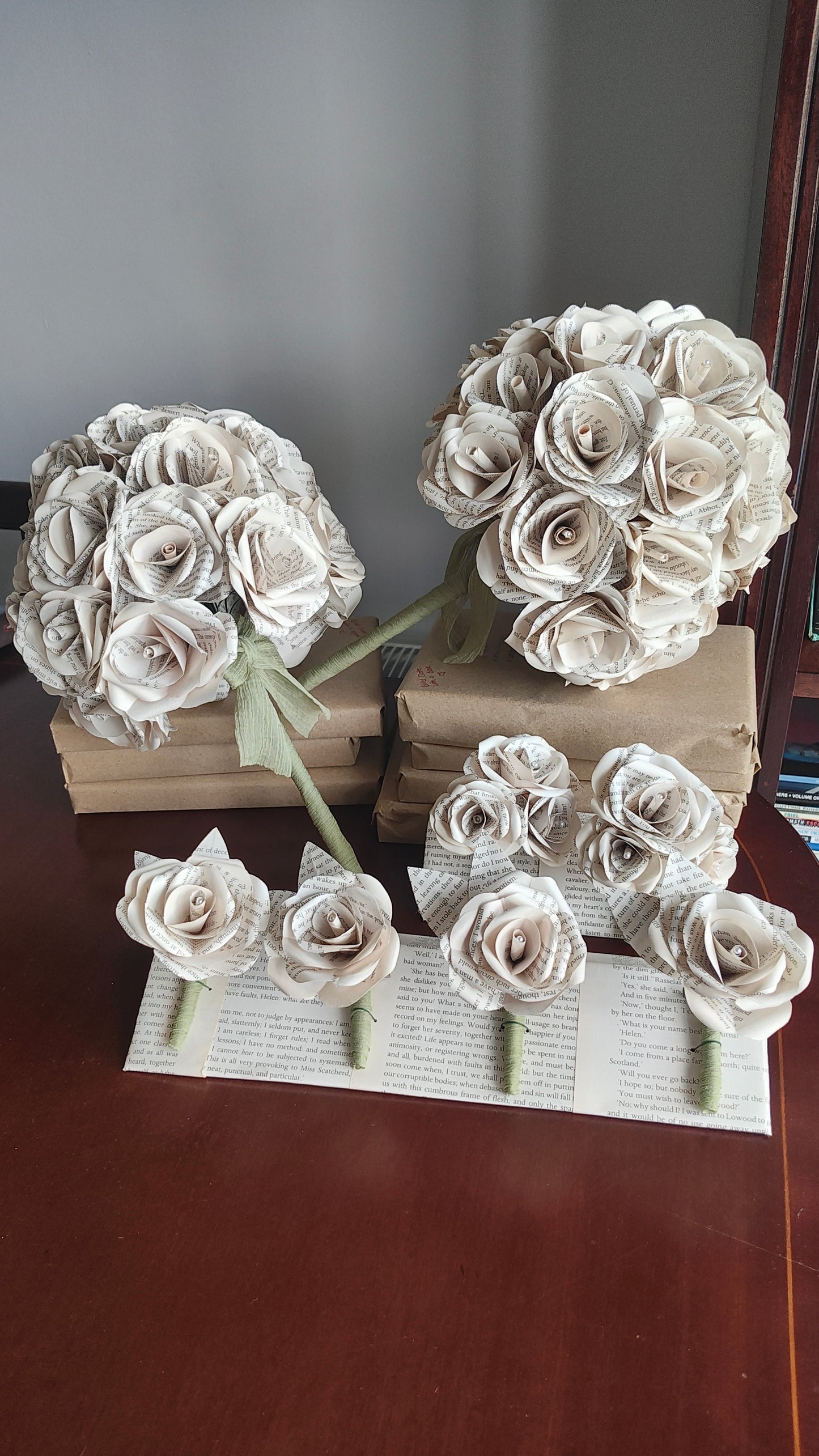 Floral Paper Bouquets (Prices vary, please email for a quote)