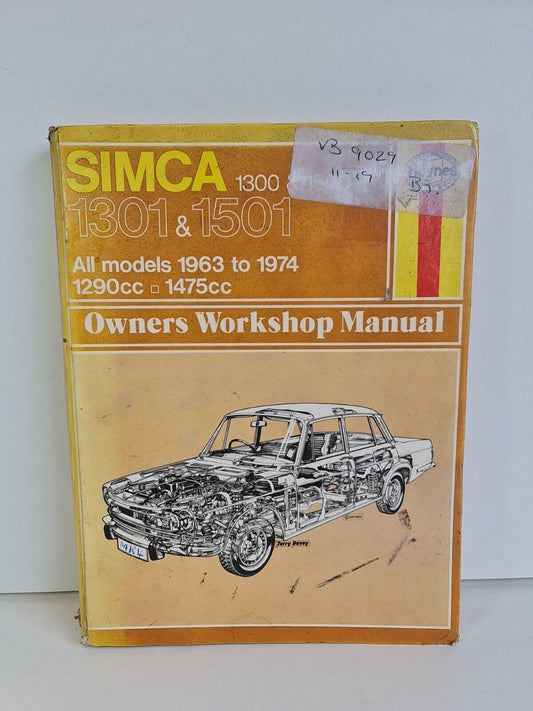 Haynes - Simca 1300/1301 and 1500/1501 Owner's Workshop Manual -