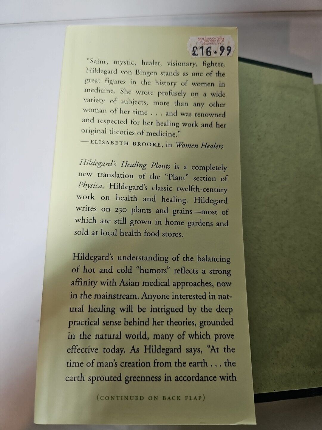 Hildegard Von Bingen's Herbal: Natural Healing.... (HB, 2001)