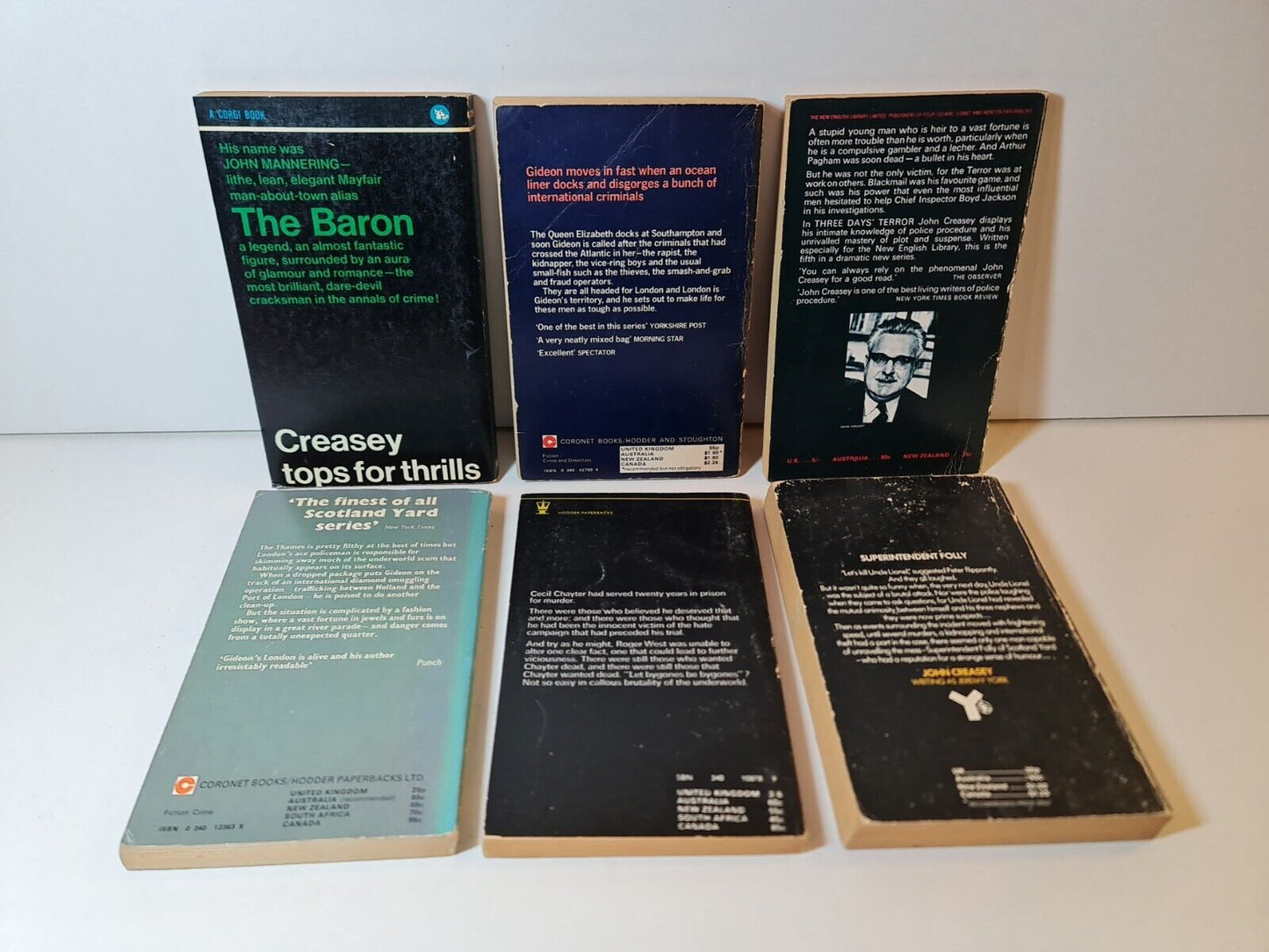 Bundle of 25 John Creasey Books - Paperback - Blame the Baron / Secret Murder...