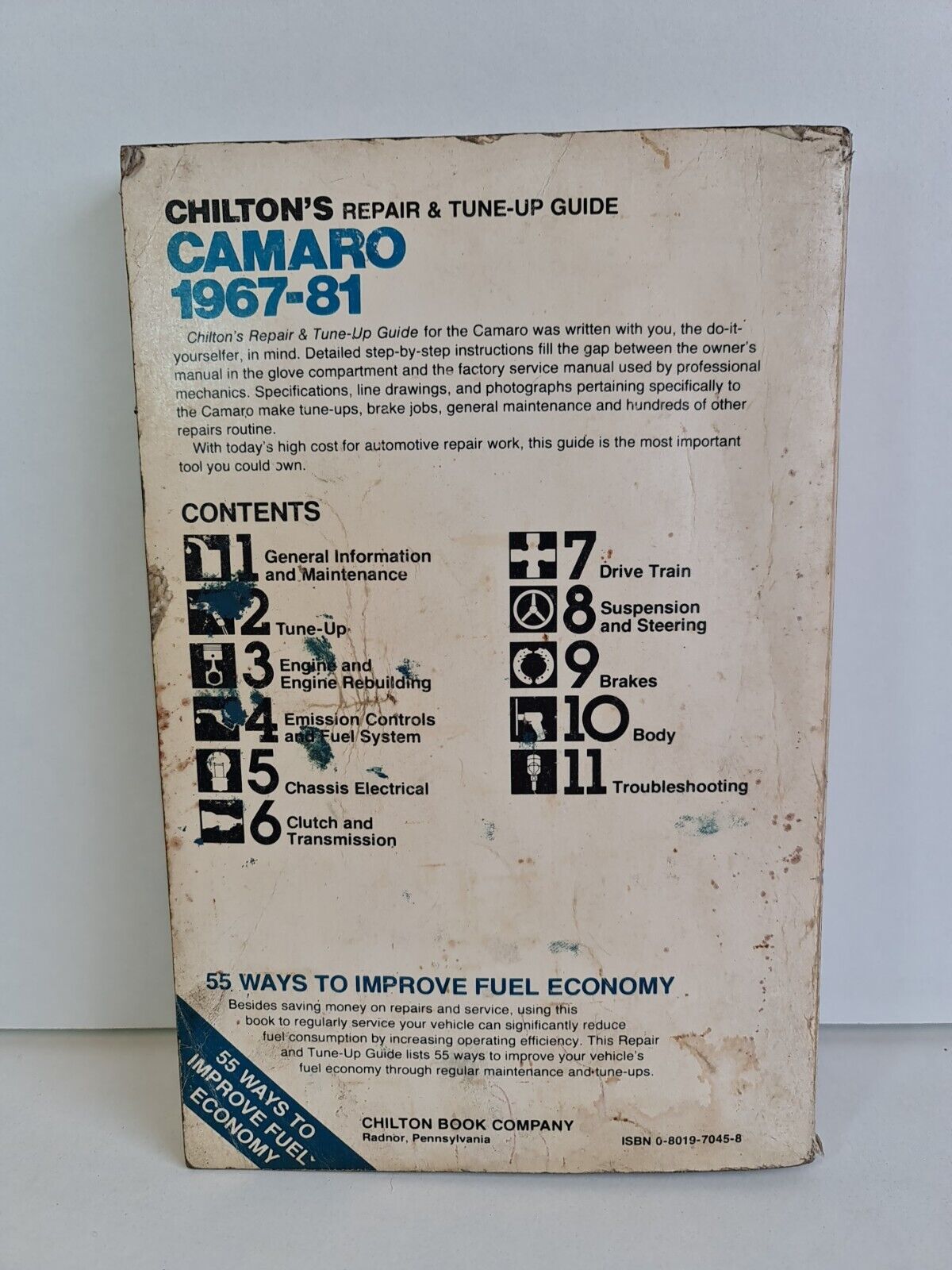 Repair and Tune-up Guide for Camaro: 1967-81 by Chilton Automotive Books
