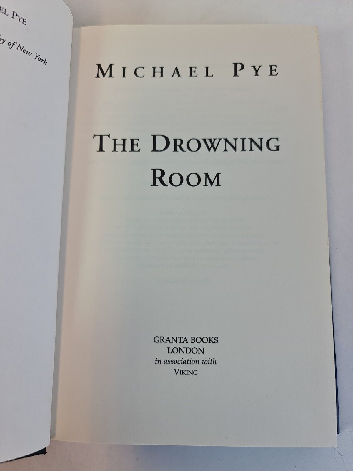 The Drowning Room by Michael Pye (1995)