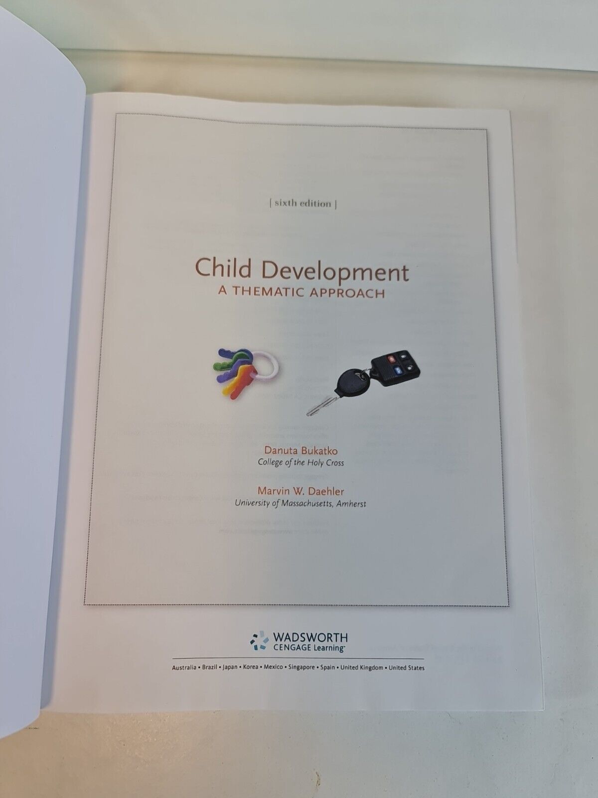 Child Development : A Thematic Approach by Danuta Bukatko (2011)