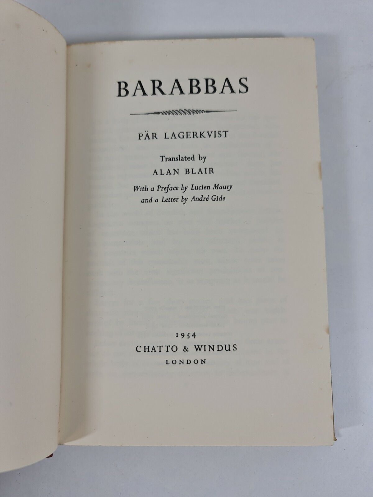 Barabbas by Lagekvist / Alan Blair (1954)