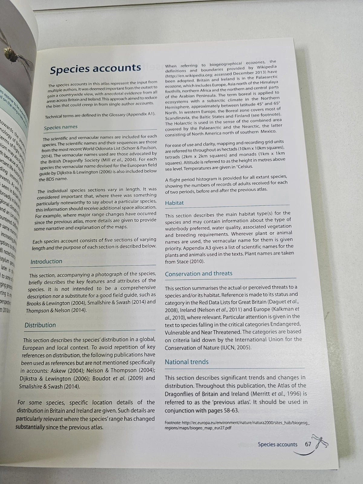 Atlas of Dragonflies in Britain and Ireland by Steve Cham, Pam Taylor (2014)