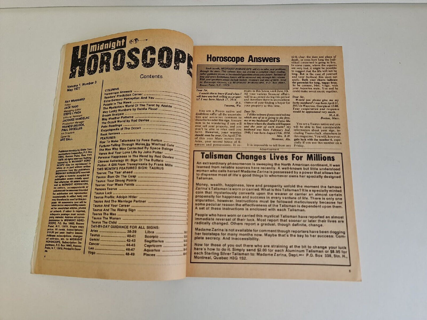 Midnight Horoscope Magazine - May 1977