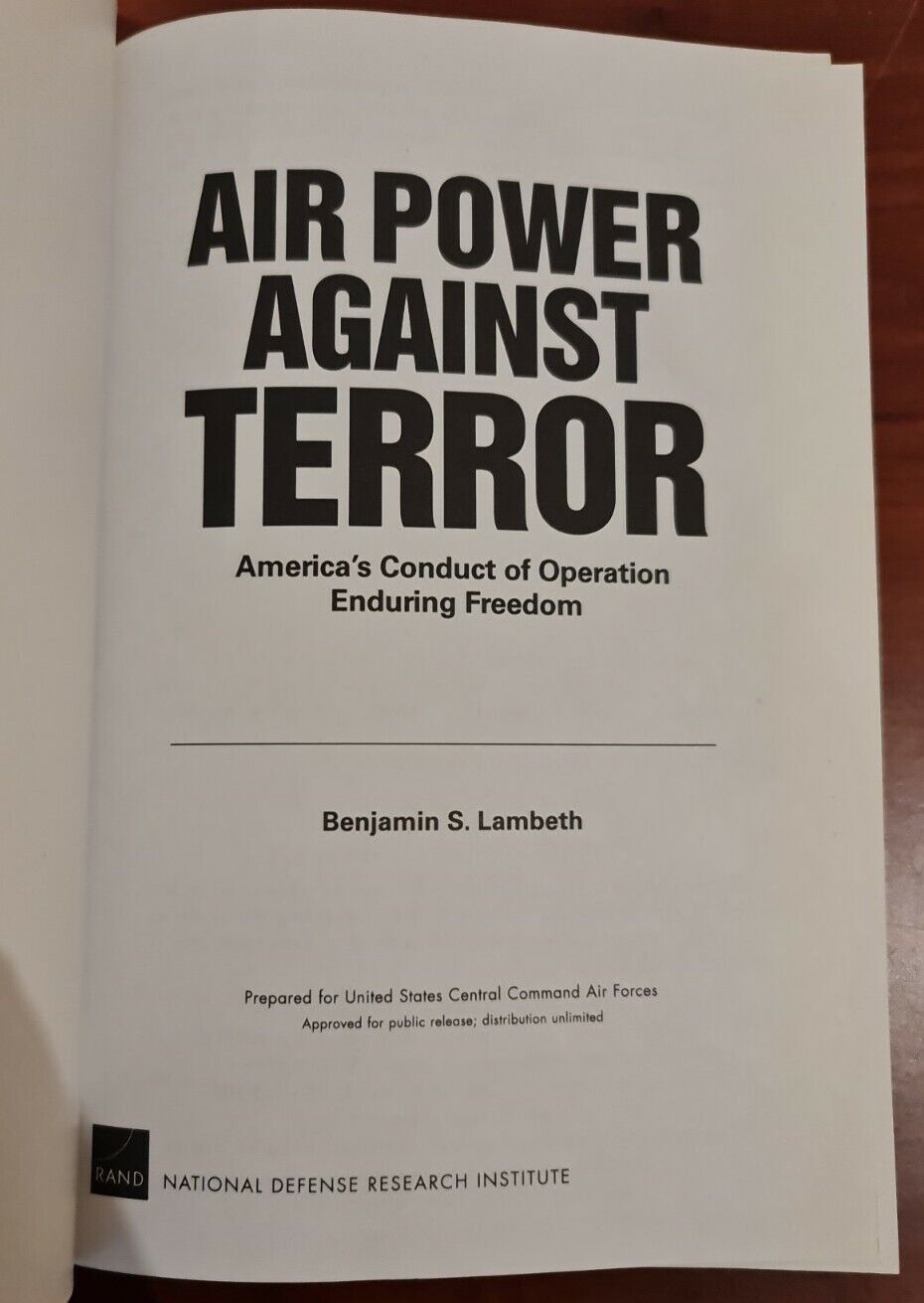 Air Power Against Terror: America's Conduct of Operation... by B Lambeth