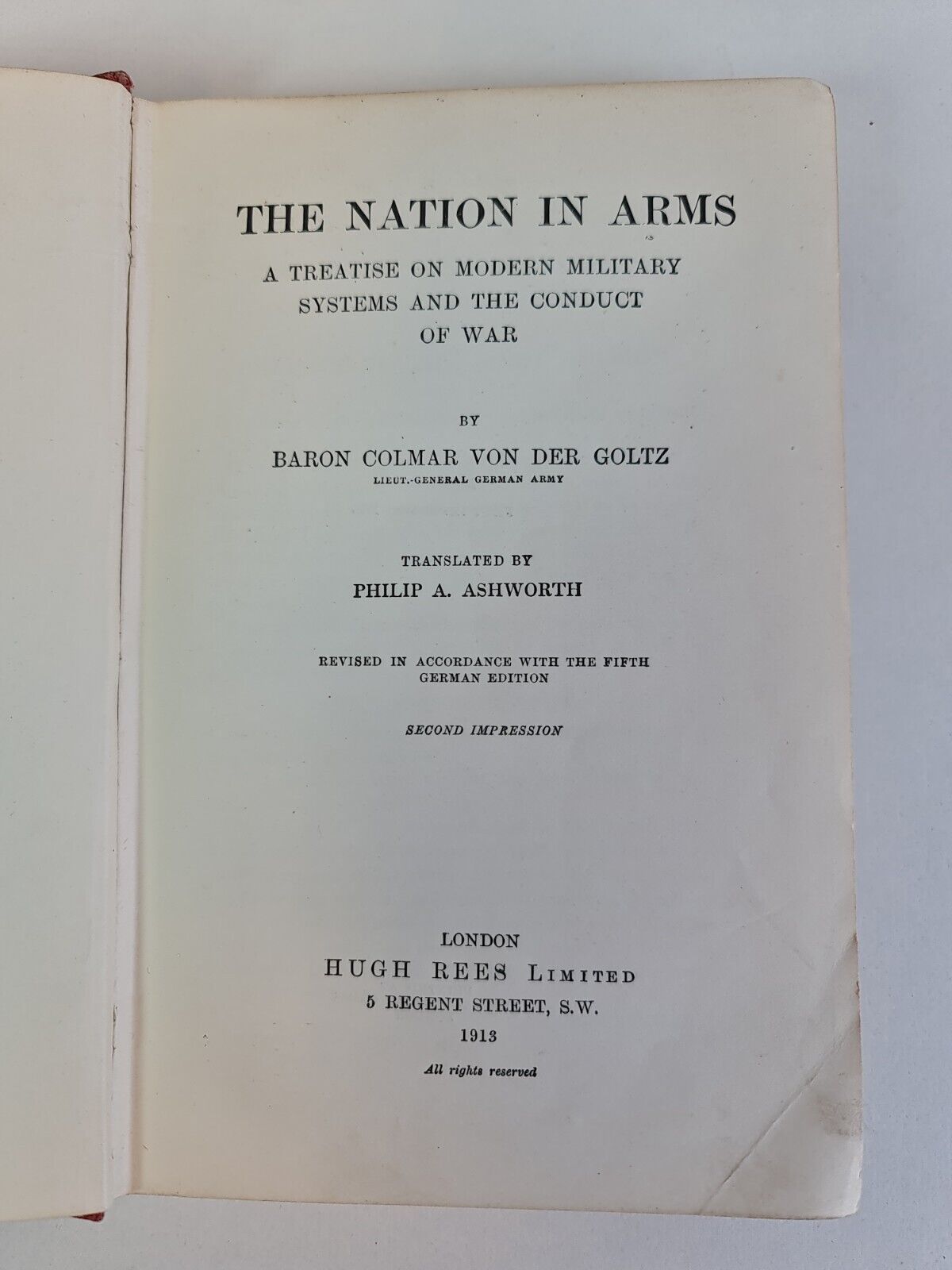 The Nation in Arms by Colmar Goltz (1913)