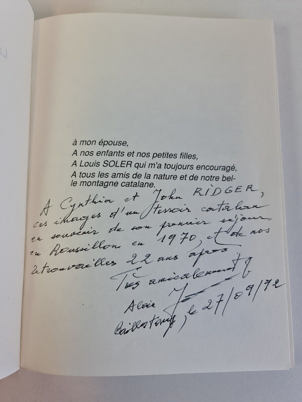 SIGNED - Poetry - Les Yeux Vivants by Alain Taurinya (1990) - French