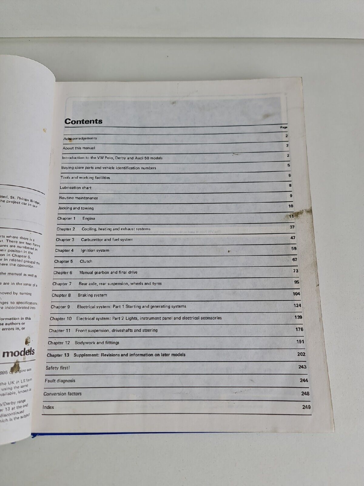 Volkswagen Polo and Derby 1976-82 Haynes Owner's Workshop Manual