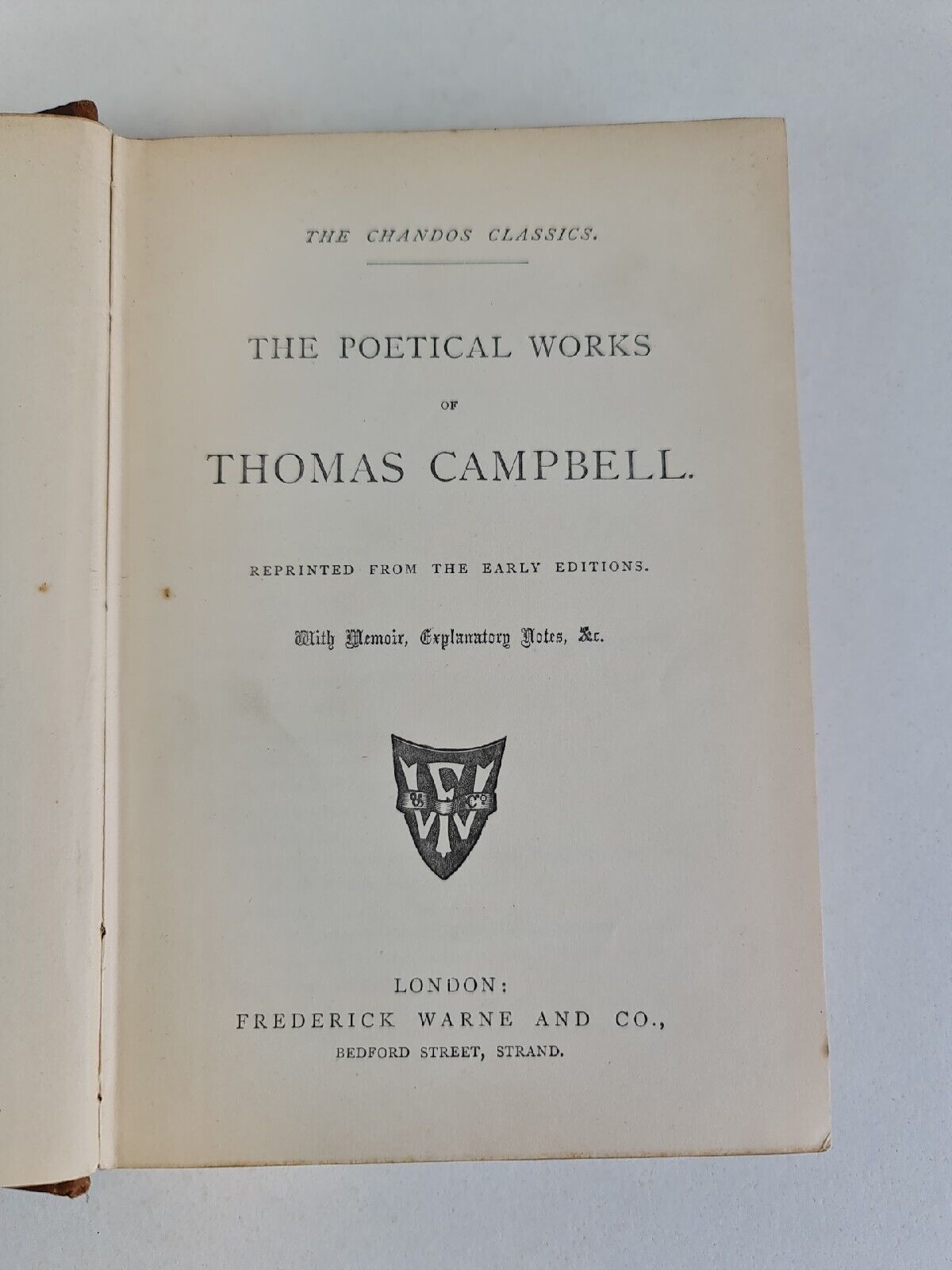 The Poetical Works of Thomas Campbell (Chandos Classics)