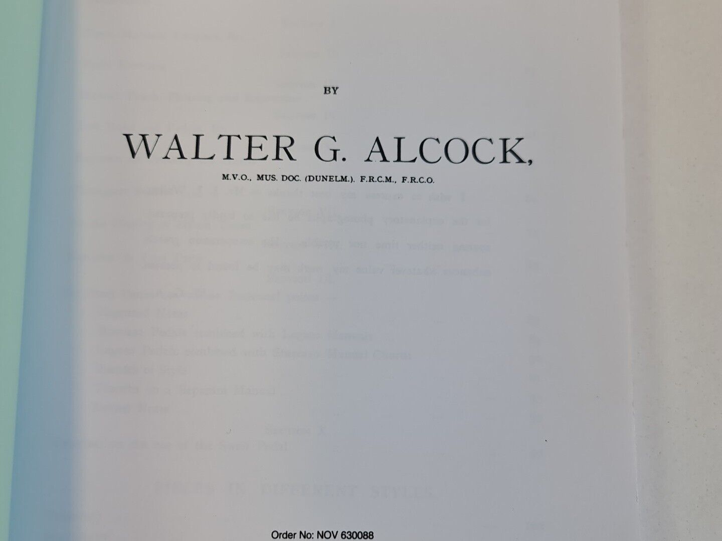 The Organ by Walter G Alcock (2000)