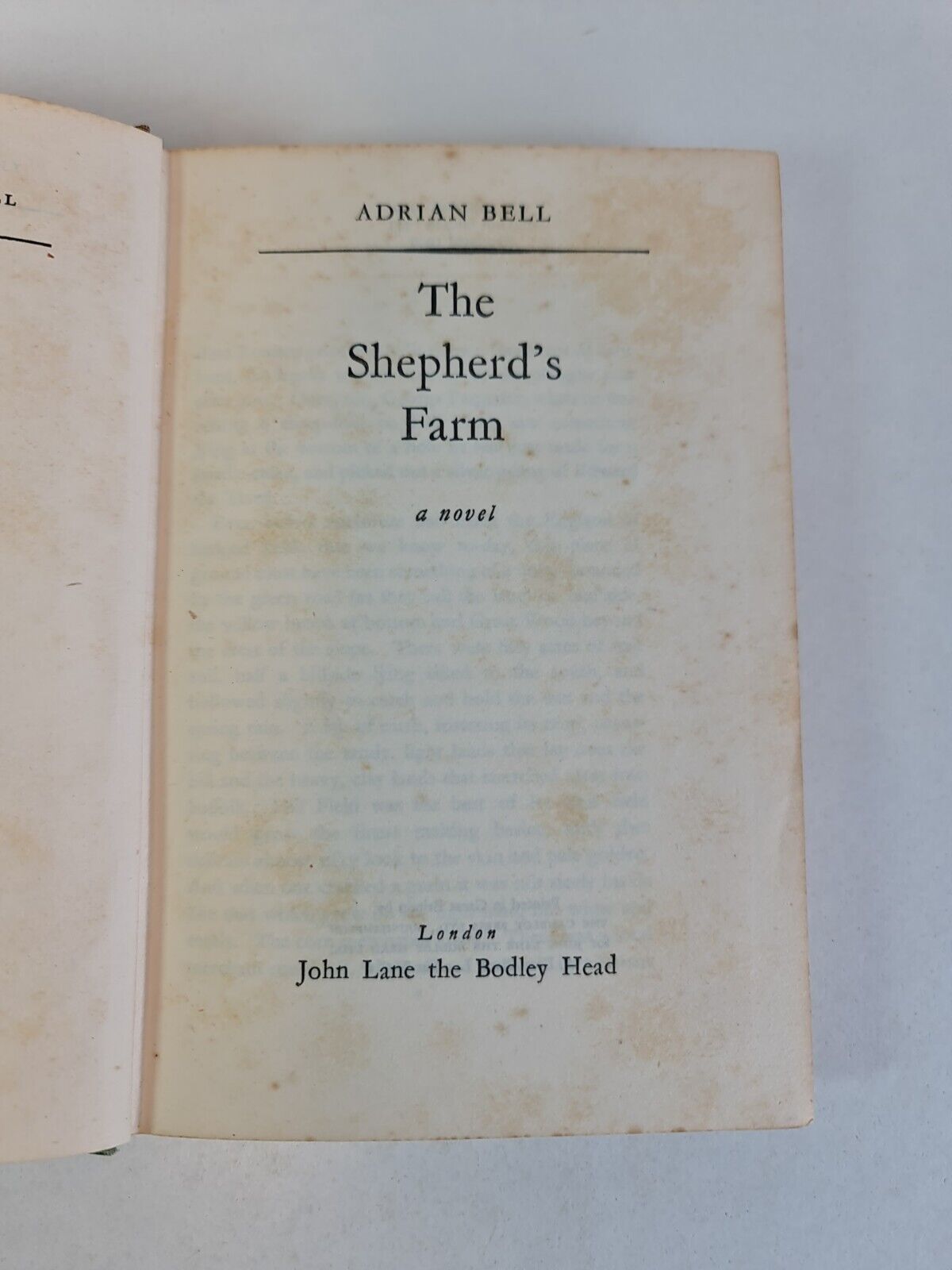 The Shepherd's Farm by Adrian Bell (1949)