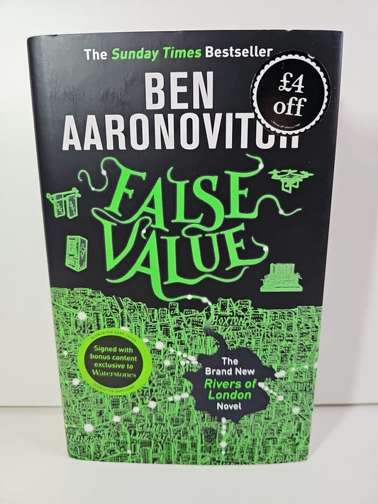 SIGNED False Value by Ben Aaronovitch (UK Waterstones Exclusive)