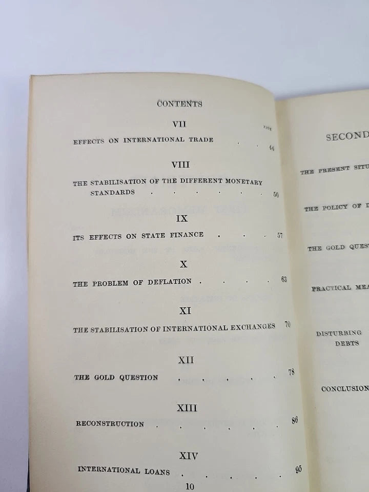 The World's Monetary Problems by Gustav Cassel (1921 - 1st Ed.)