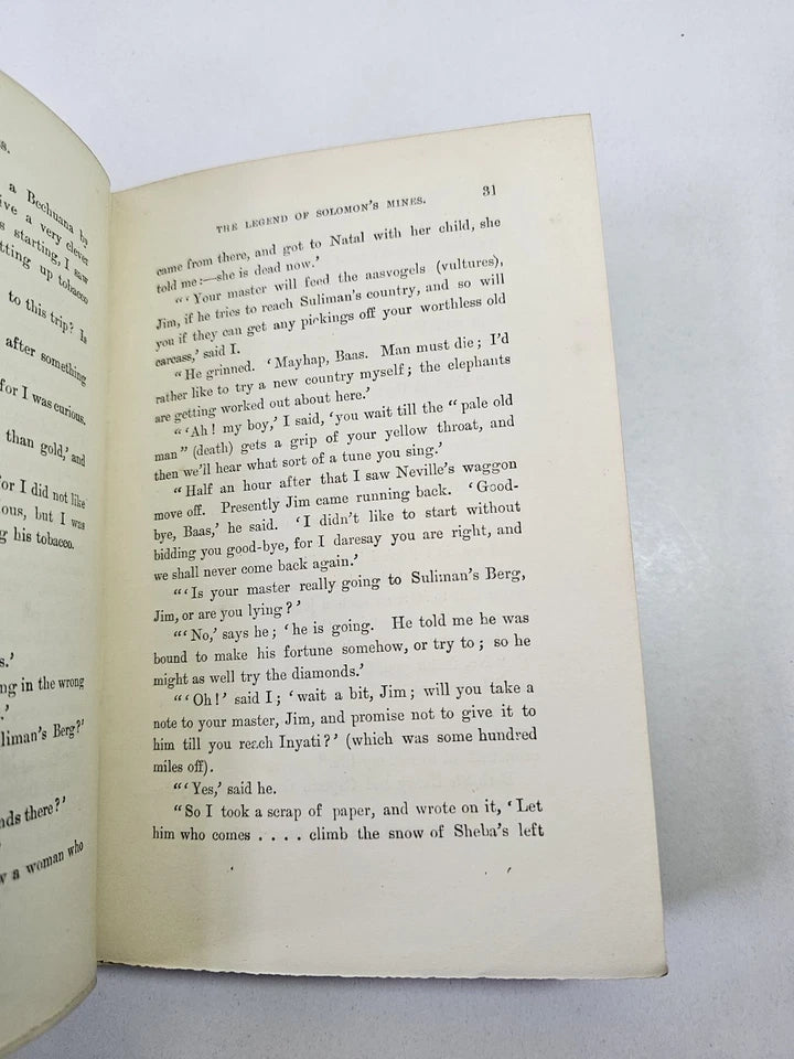 King Solomon's Mines by H. Rider Haggard  (1886)