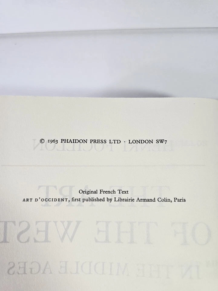 The Art of the West (2 vol set) by Henri Focillon (1963)