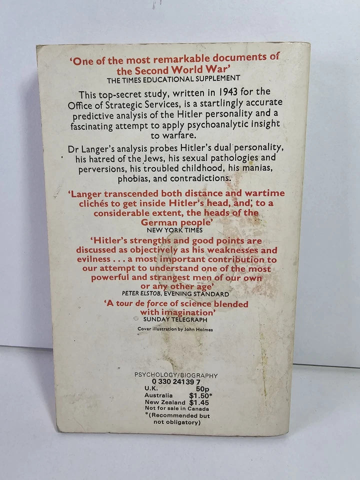 The Mind of Adolf Hitler by Walter C. Langer (1973)