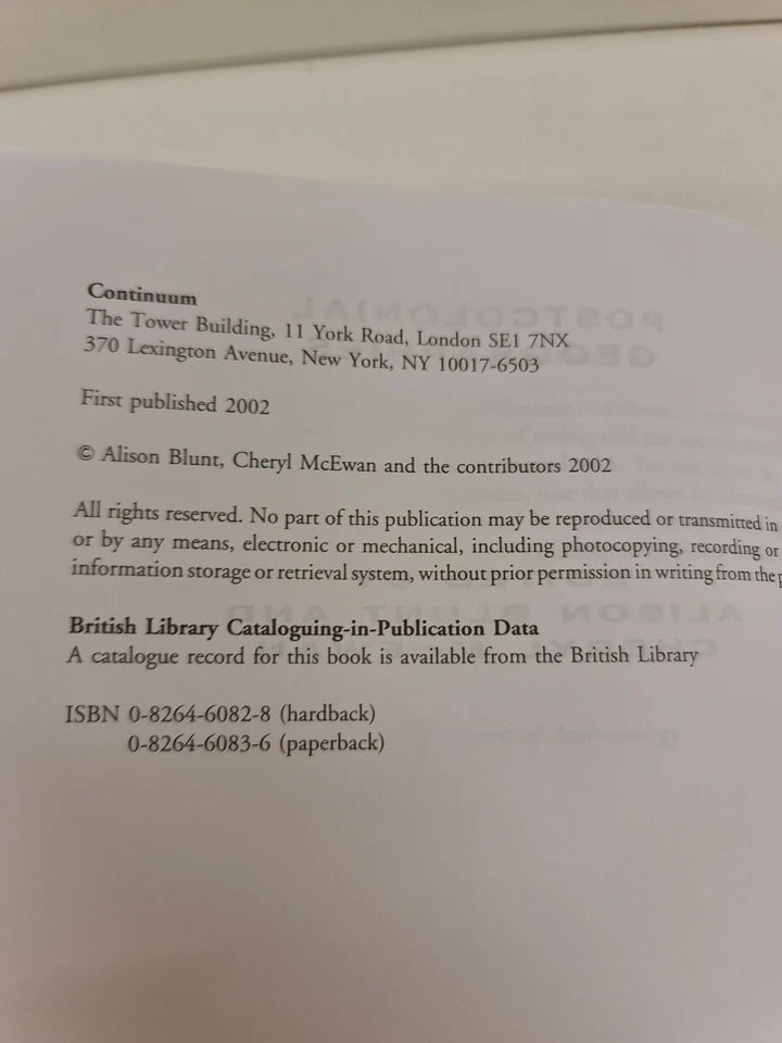 Postcolonial Geographies by Alison Blunt, Cheryl McEwan (2002)