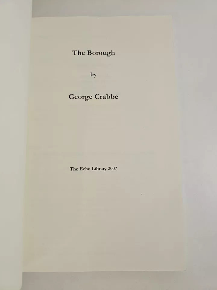 The Borough by George Crabbe (2007)