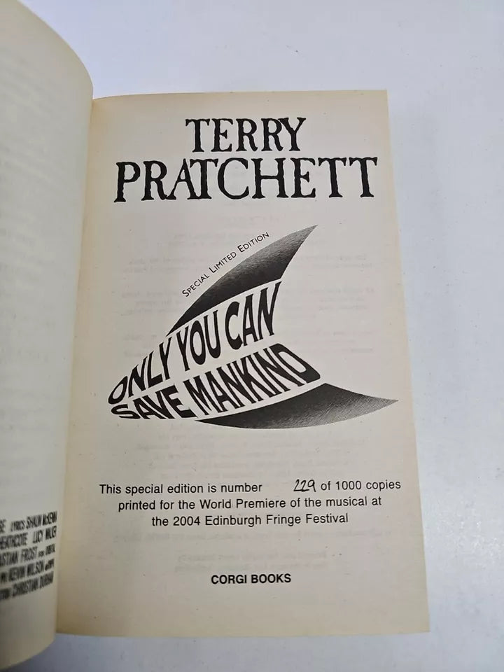 Only You Can Save Mankind, Terry Pratchett - Rare 229/1000 Edinburgh Fringe (2004)